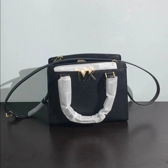 Michael Kors Mott M Satchel Messenger Bag Black - Picture 4 of 10